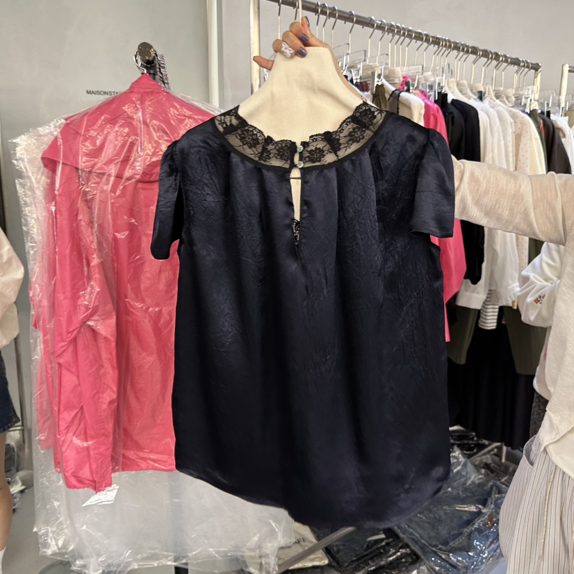 DOUBLE STANDARD/LE SMOKING/MAISONSTAFF韓國直郵女士新品休閑襯衫蕾絲衫MAISONSTAFF襯衫/蕾絲衫