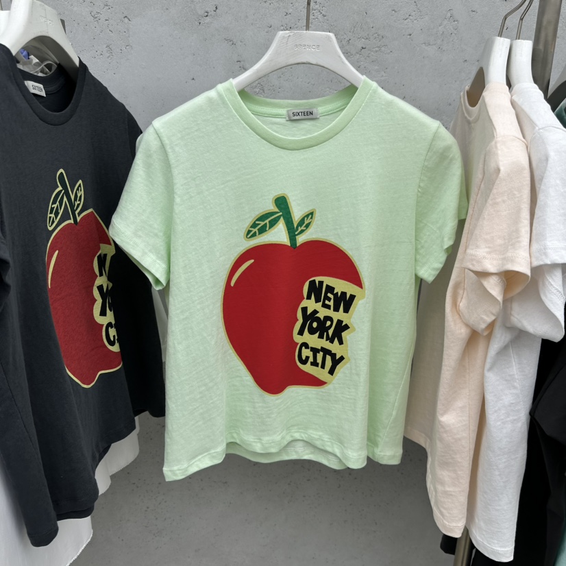 SIXTEEN韓國直郵實拍女裝新款休閑熱賣時尚26春夏推薦T恤SIXTEENT恤圖色3