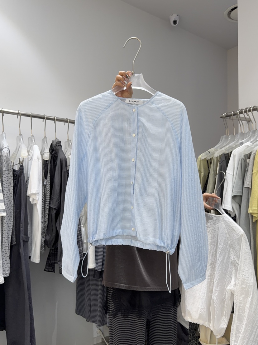 LOOKK/MIMME韓國代購女士新款26春夏襯衫蕾絲衫不含內搭LOOKK/MIMME襯衫/蕾絲衫圖色3