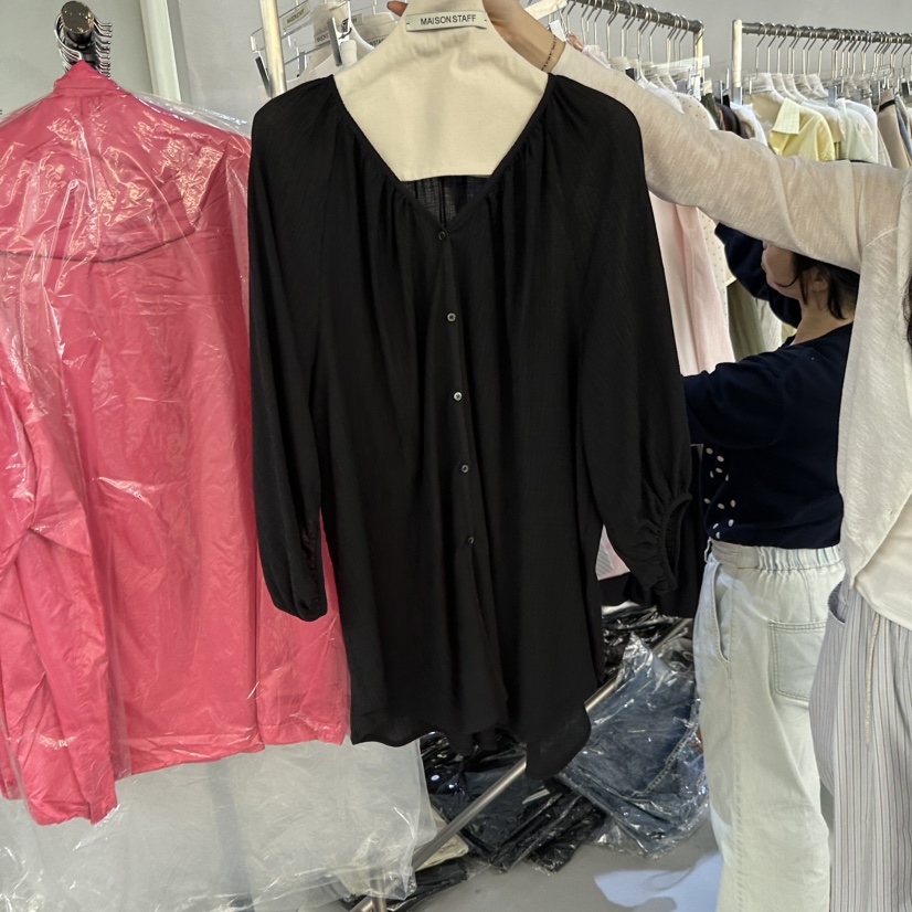 DOUBLE STANDARD/LE SMOKING/MAISONSTAFF韓國直郵女裝新款熱賣襯衫蕾絲衫MAISONSTAFF襯衫/蕾絲衫圖色2