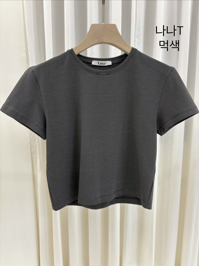 KONI/LAKE-A韓國東大門直郵女裝新款26春夏職業熱賣T恤KONI/Lake SideT恤圖色4墨色