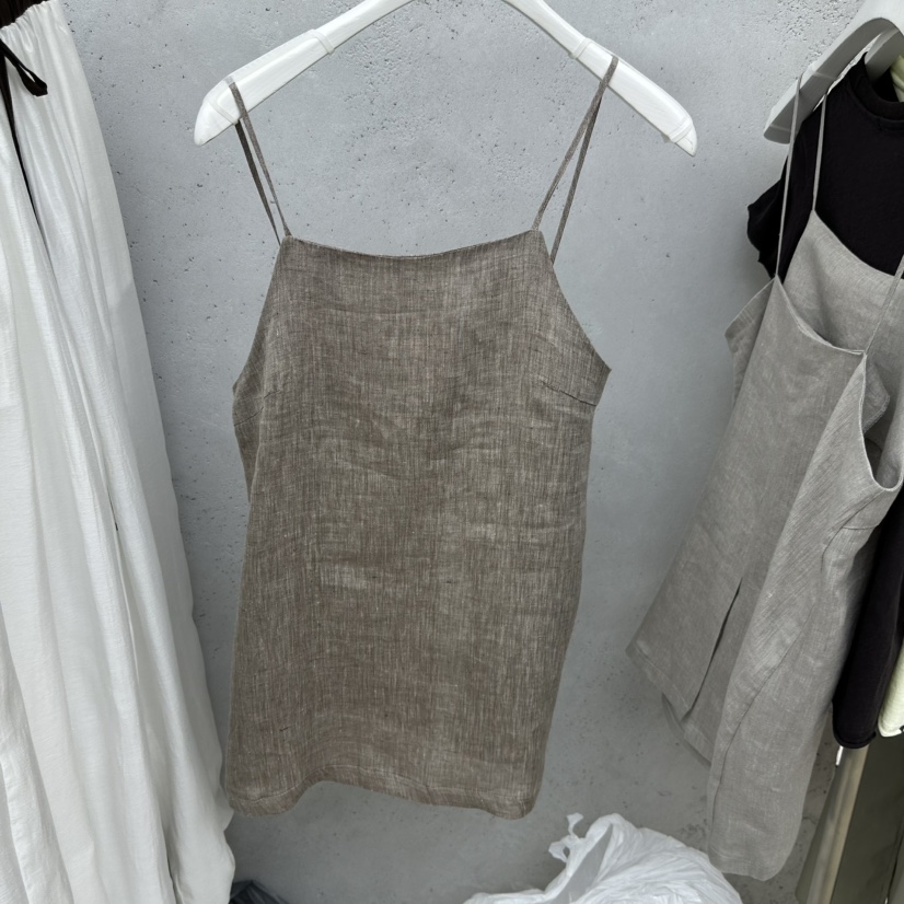 SIXTEEN韓國東大門代購女士新款26春夏熱賣休閑時尚吊帶背心SIXTEEN吊帶/背心圖色2棕色