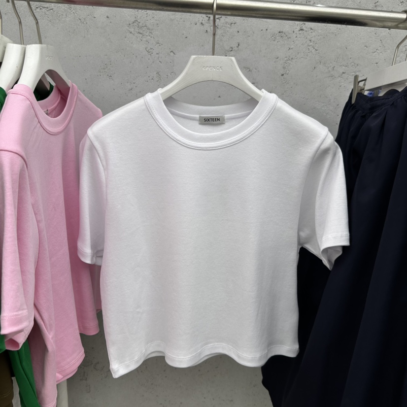 SIXTEEN韓國代購女士新品人氣真品職業熱賣26春夏推薦T恤SIXTEENT恤圖色1