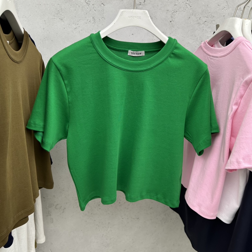 SIXTEEN韓國代購女士新品人氣真品職業熱賣26春夏推薦T恤SIXTEENT恤圖色3