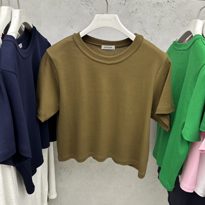 SIXTEEN韓國代購女士新品人氣真品職業熱賣26春夏推薦T恤SIXTEENT恤圖色4