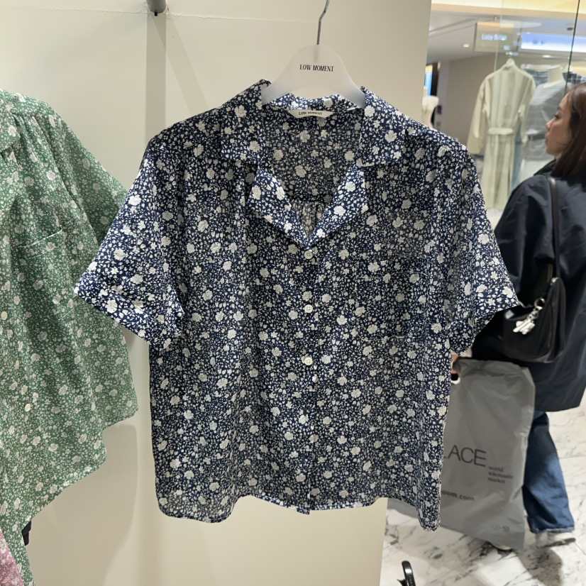 LOW MOMENT韓國代購女士新款推薦休閑時尚熱賣襯衫蕾絲衫LOW MOMENT襯衫/蕾絲衫圖色3