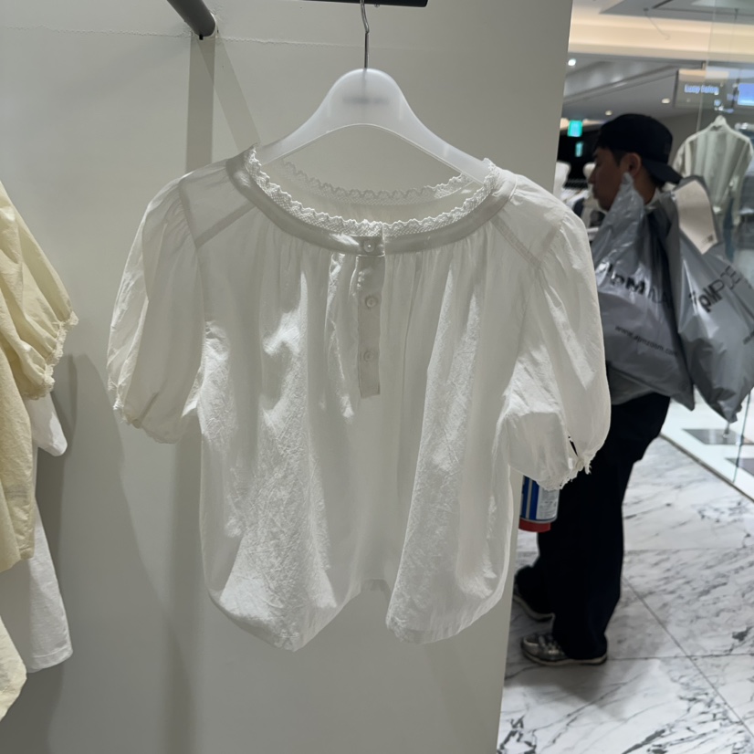 LOW MOMENT韓國直郵實拍女士新品熱賣休閑推薦襯衫蕾絲衫LOW MOMENT襯衫/蕾絲衫