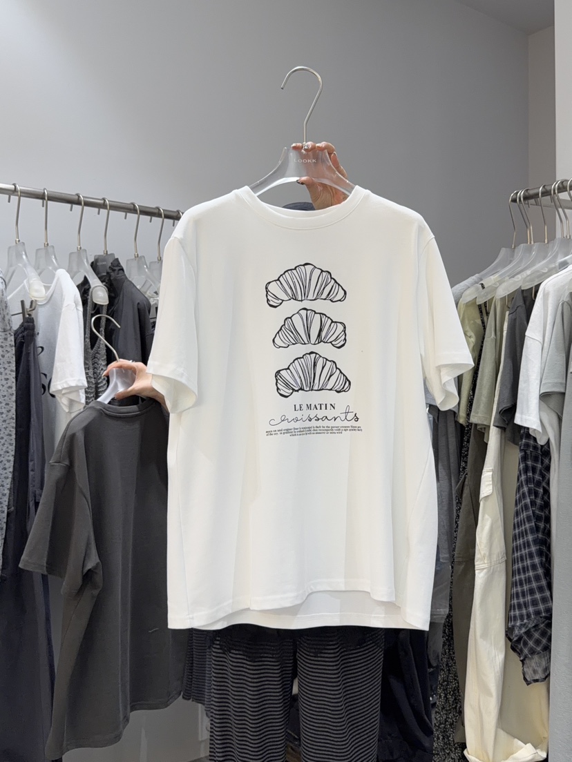 LOOKK/MIMME韓國東大門直郵女裝新款推薦熱賣26春夏職業T恤LOOKK/MIMMET恤圖色2