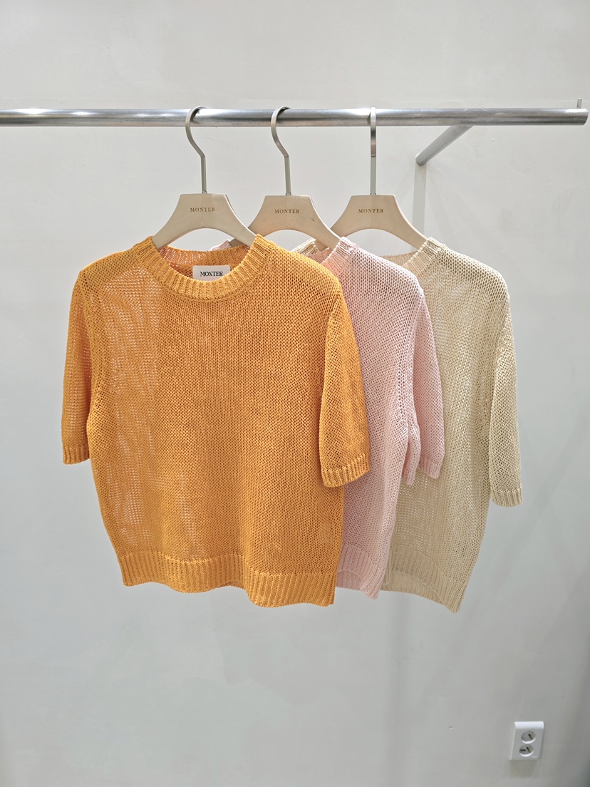MONTER韓國東大門代購女裝新款熱賣時尚26春夏針織衫透視MONTER針織衫