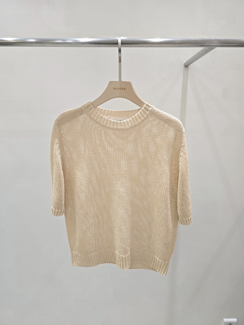 MONTER韓國東大門代購女裝新款熱賣時尚26春夏針織衫透視MONTER針織衫圖色3
