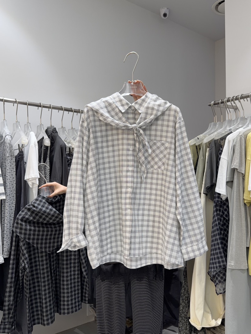 LOOKK/MIMME韓國代購女士新款時尚推薦職業襯衫蕾絲衫圍巾LOOKK/MIMME襯衫/蕾絲衫圖色1