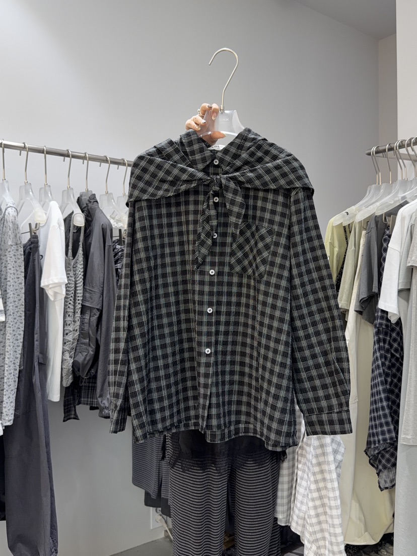 LOOKK/MIMME韓國代購女士新款時尚推薦職業襯衫蕾絲衫圍巾LOOKK/MIMME襯衫/蕾絲衫圖色2