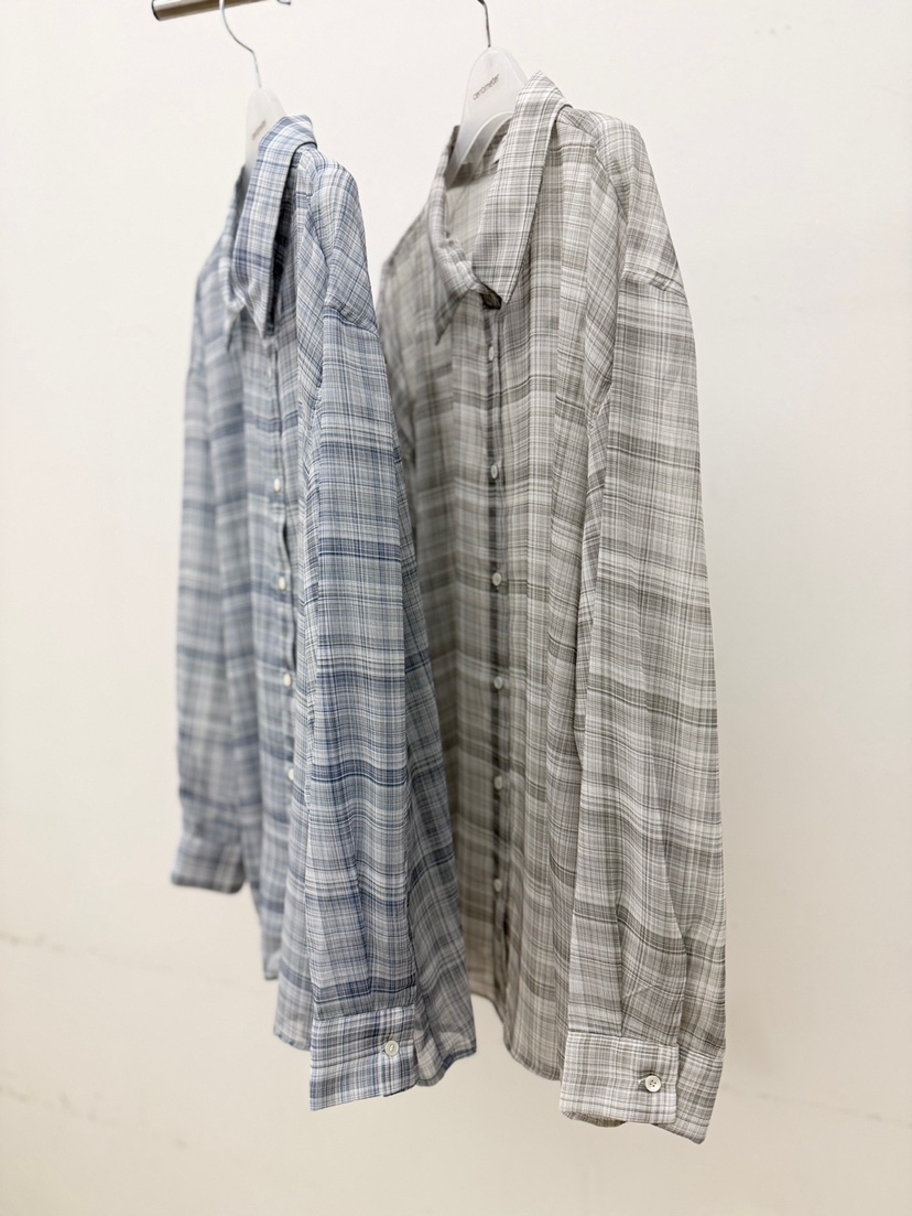 CM韓國直郵實拍女士新品人氣熱賣職業襯衫蕾絲衫格子雪紡CM_centimeter襯衫/蕾絲衫