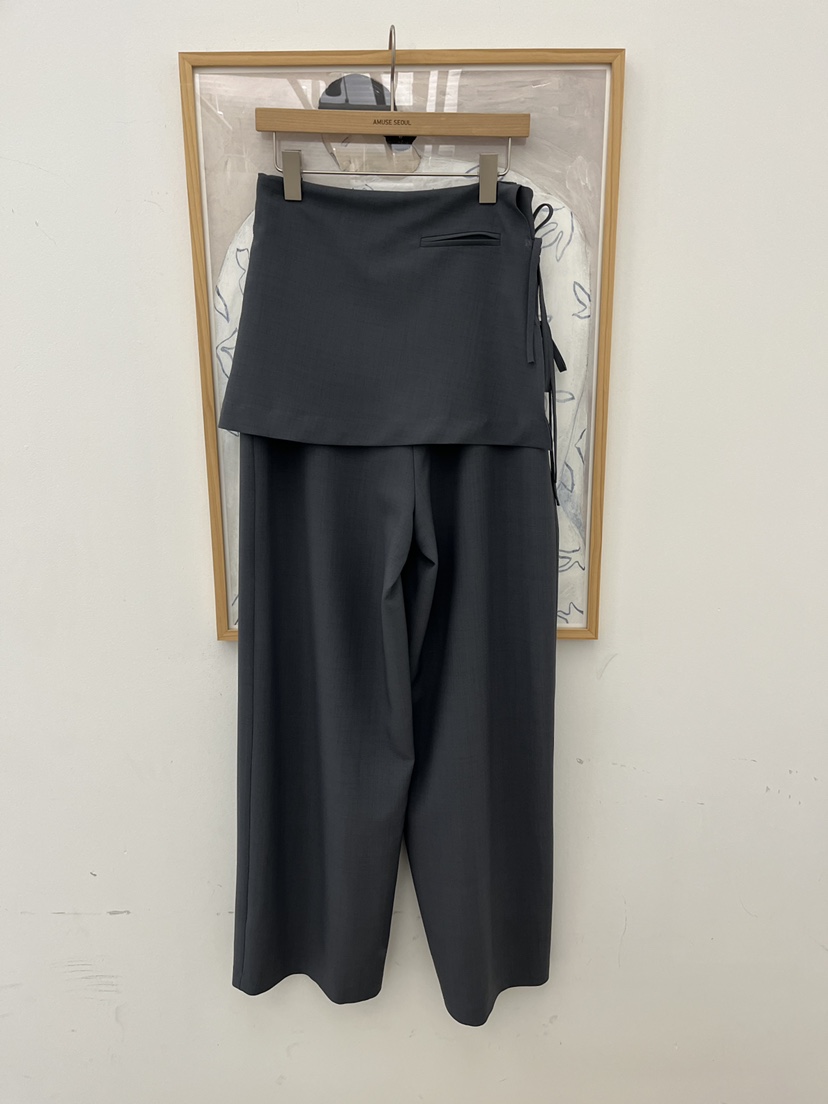 AMUSE SEOUL韓國直郵女裝新款人氣26春夏推薦休閑休閑褲AMUSE SEOUL休閑褲圖色1灰色