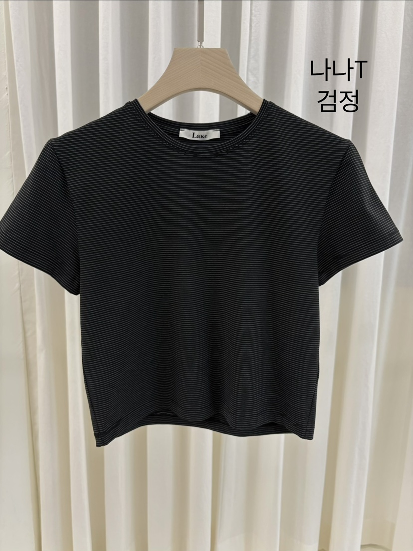 LAKE-A/KONI韓國代購女裝新款人氣推薦職業熱賣時尚T恤Lake Side/KONIT恤圖色5黑色