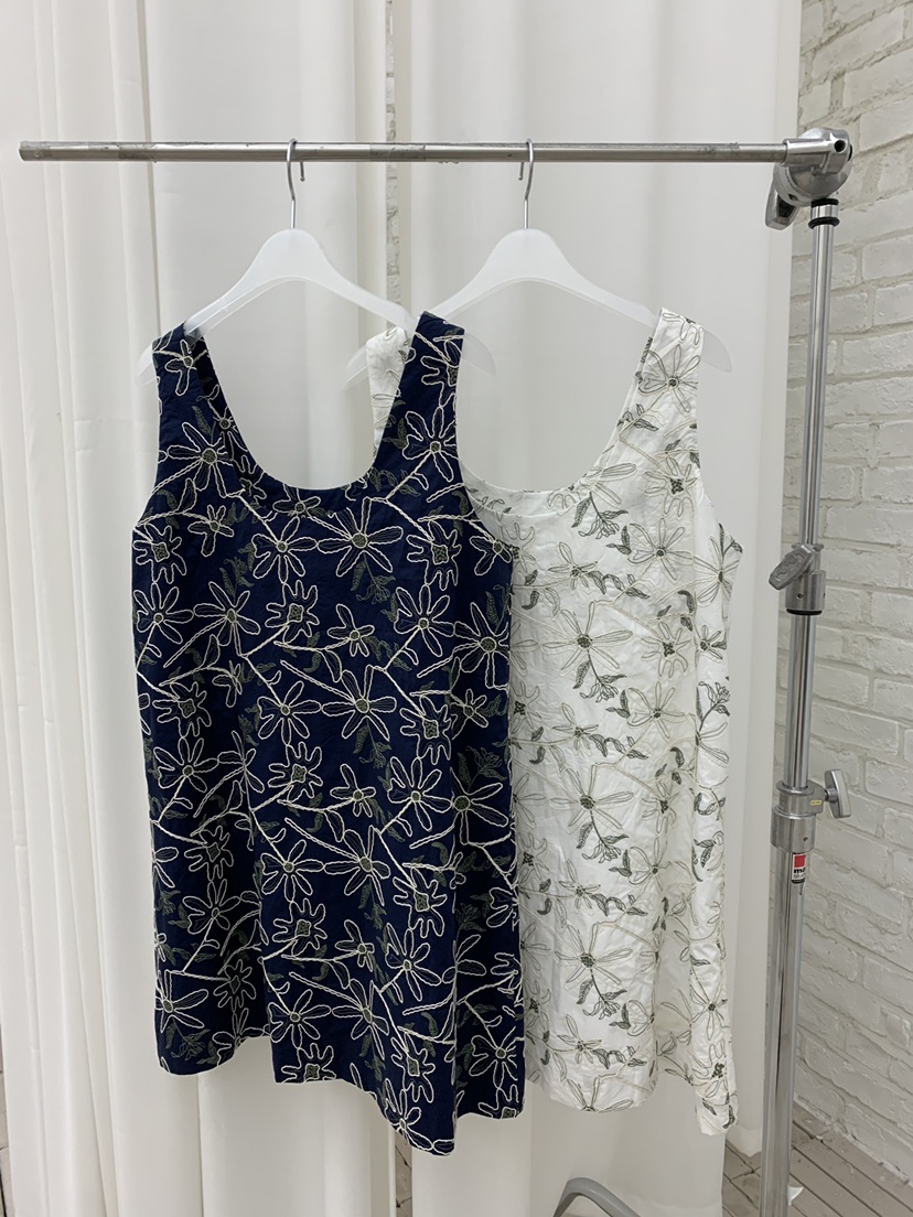 B_GARDER韓國東大門代購女裝新品26春夏休閑時尚連衣裙刺繡B.GARDER連衣裙