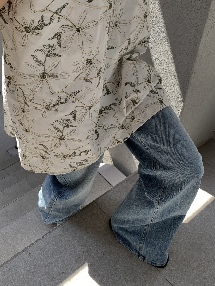 B_GARDER韓國東大門代購女裝新品26春夏休閑時尚連衣裙刺繡B.GARDER連衣裙