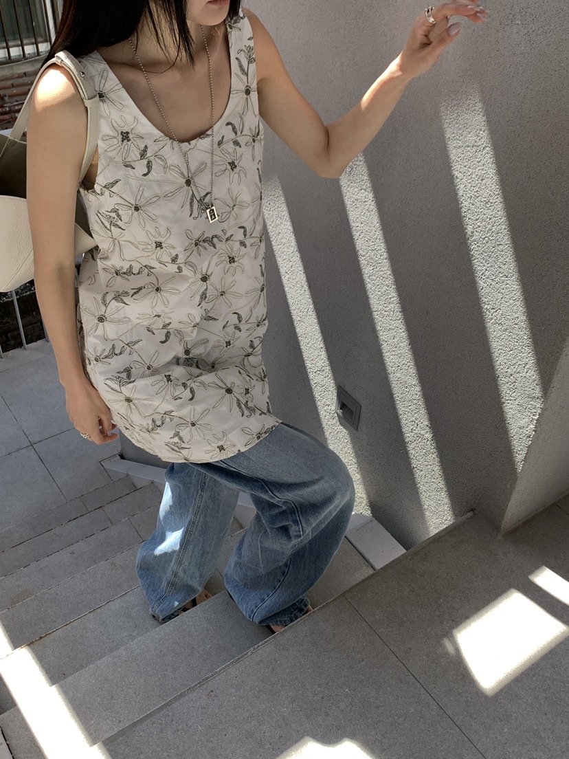 B_GARDER韓國東大門代購女裝新品26春夏休閑時尚連衣裙刺繡B.GARDER連衣裙