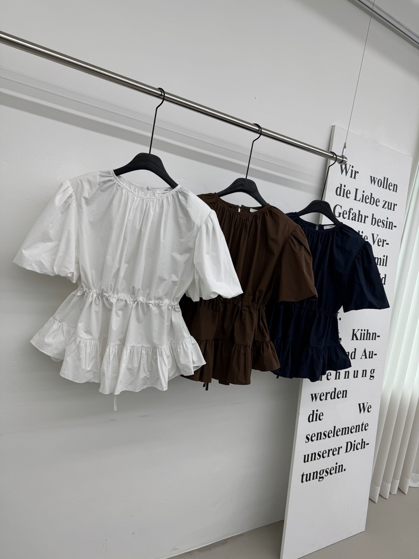 RED-A韓國直郵女裝新品時尚人氣職業推薦襯衫蕾絲衫泡泡袖RED-A襯衫/蕾絲衫