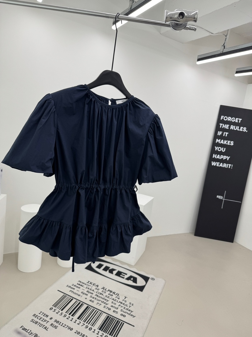 RED-A韓國直郵女裝新品時尚人氣職業推薦襯衫蕾絲衫泡泡袖RED-A襯衫/蕾絲衫圖色3