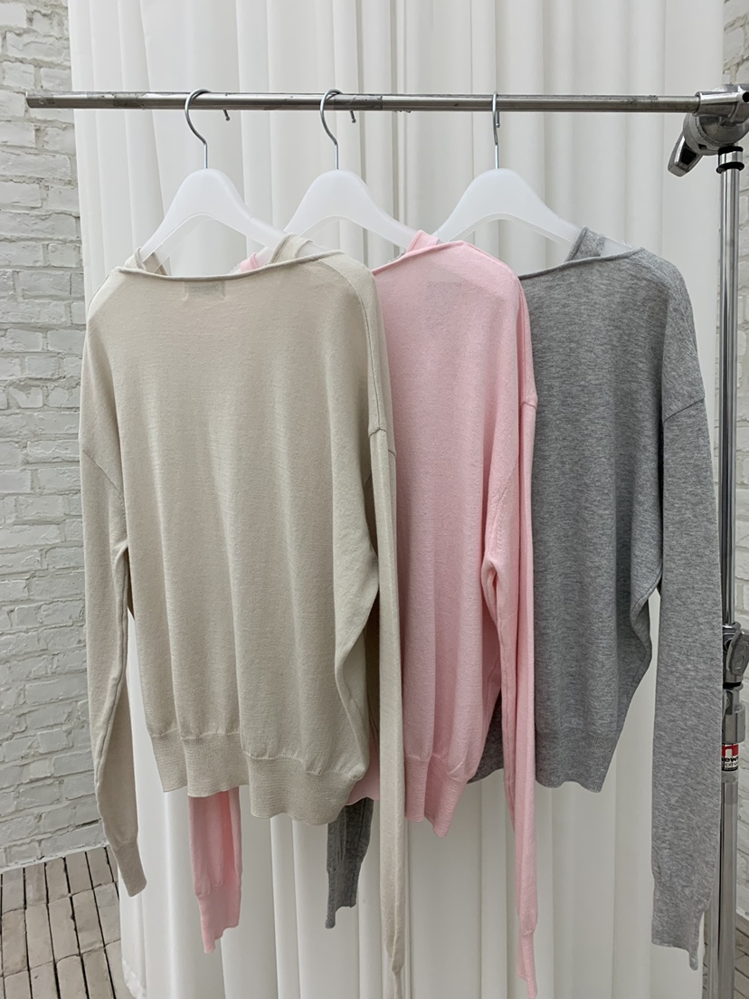 B_GARDER韓國東大門代購女士新品休閑人氣26春夏針織衫雙層B.GARDER針織衫