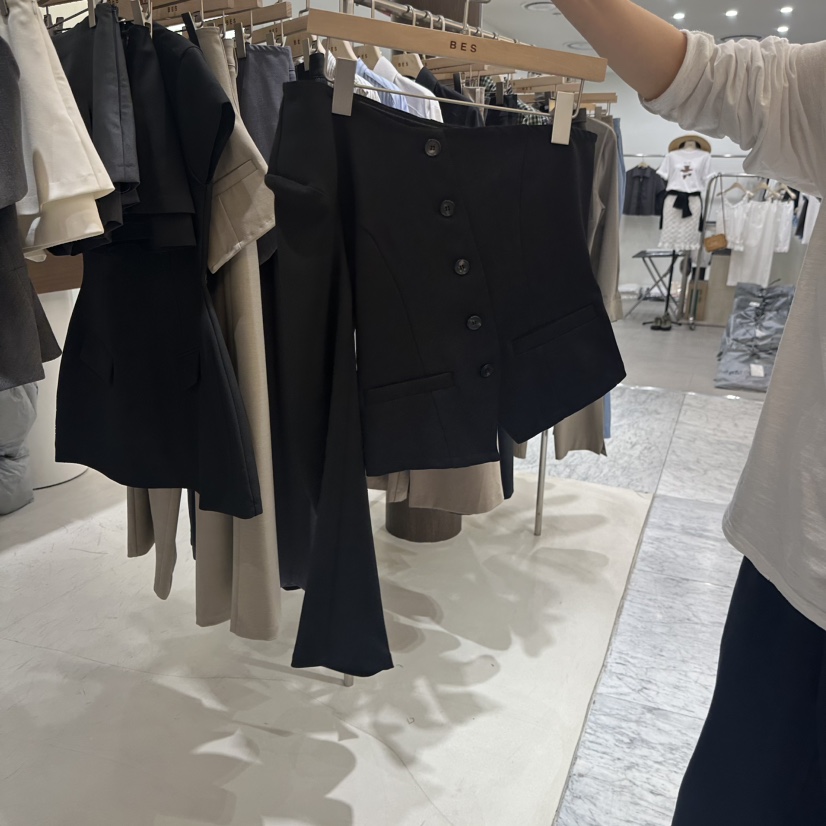 BES韓國代購女士新品休閑人氣推薦26春夏時尚職業熱賣夾克BES SEOUL夾克圖色3黑色