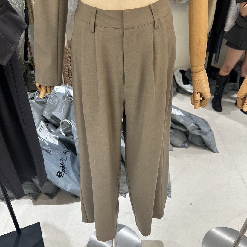 BES韓國直郵實拍女士新品職業人氣推薦時尚熱賣26春夏休閑褲BES SEOUL休閑褲圖色1