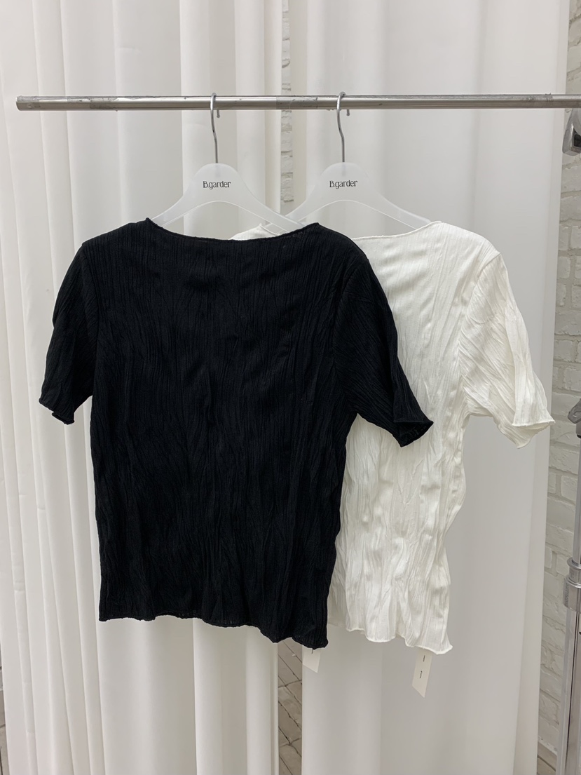 B_GARDER韓國直郵女士新款人氣休閑熱賣襯衫蕾絲衫褶裥羅紋B.GARDER襯衫/蕾絲衫