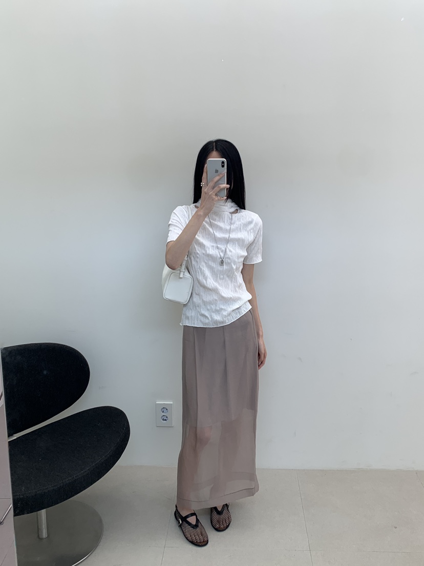 B_GARDER韓國直郵女士新款人氣休閑熱賣襯衫蕾絲衫褶裥羅紋B.GARDER襯衫/蕾絲衫