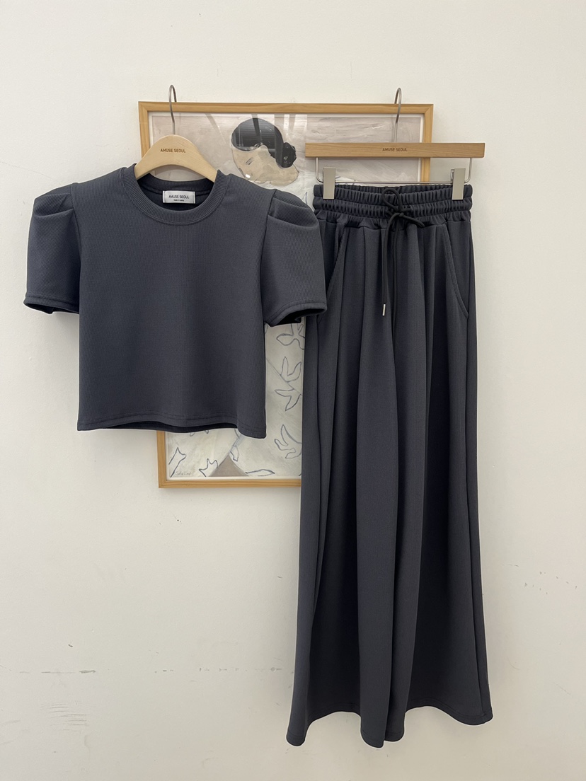 AMUSE SEOUL韓國東大門直郵女裝新品職業人氣推薦套裝套裝AMUSE SEOUL套裝圖色2灰色
