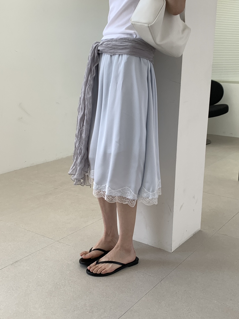 B_GARDER韓國代購女士新款職業26春夏休閑半身裙中短裙蕾絲B.GARDER半身裙/中短裙