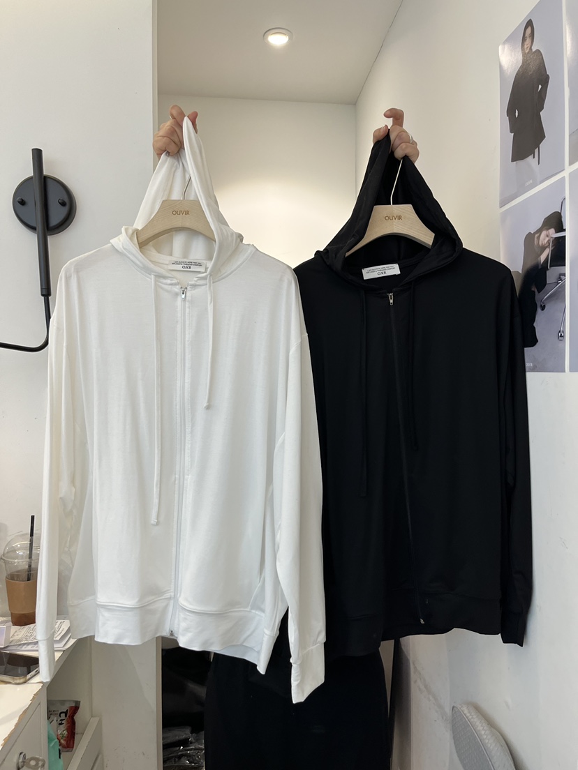 OUVIR韓國代購女裝新品時尚推薦26春夏職業夾克拉鏈連帽衫O.V.R/OUVIR夾克