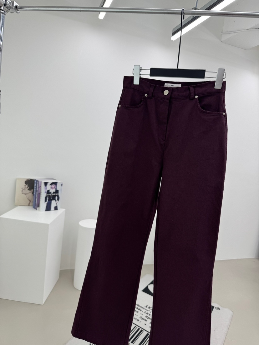 RED-A韓國東大門直郵女裝新品26春夏職業熱賣休閑褲喇叭RED-A休閑褲圖色1