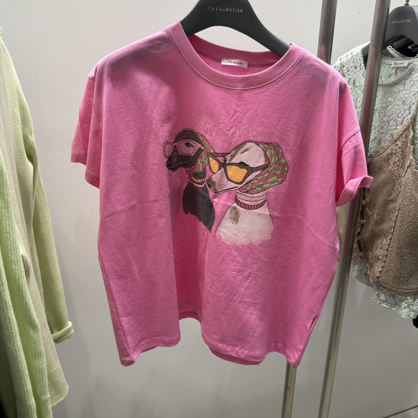 TARABY MOTION韓國代購女士新品熱賣時尚人氣26春夏T恤狗狗TARABY MOTIONT恤圖色3