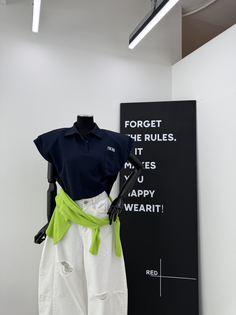 RED-A韓國直郵實拍女裝新品職業休閑人氣26春夏熱賣推薦T恤RED-AT恤