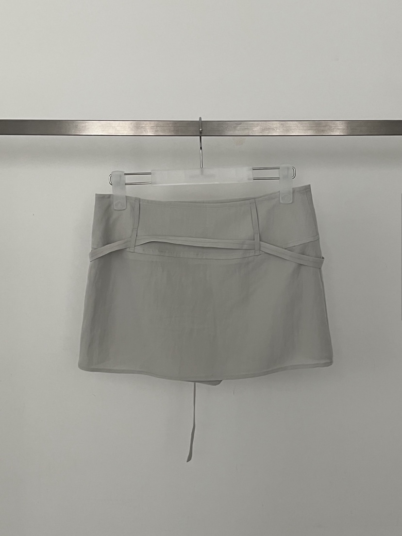 WEARABLE-L韓國直郵實拍女士新款26春夏職業人氣短裙含腰帶WEARABLE短裙