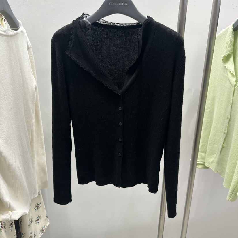 TARABY MOTION韓國代購女士新品推薦針織衫羊毛衫雙層開襟TARABY MOTION針織衫圖色2