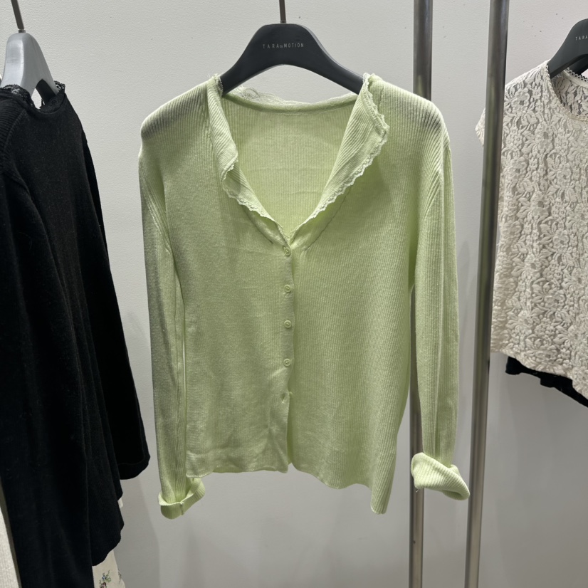 TARABY MOTION韓國代購女士新品推薦針織衫羊毛衫雙層開襟TARABY MOTION針織衫圖色3