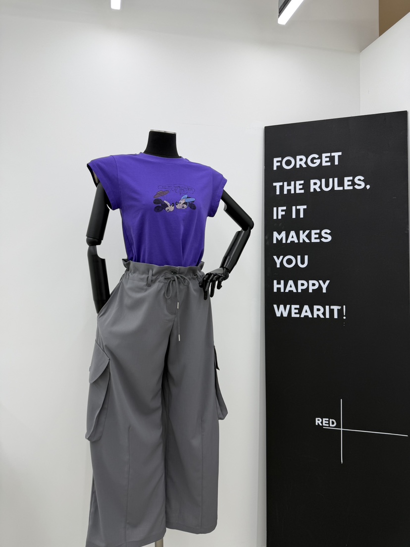 RED-A韓國代購女士新品熱賣26春夏職業推薦休閑時尚人氣T恤RED-AT恤