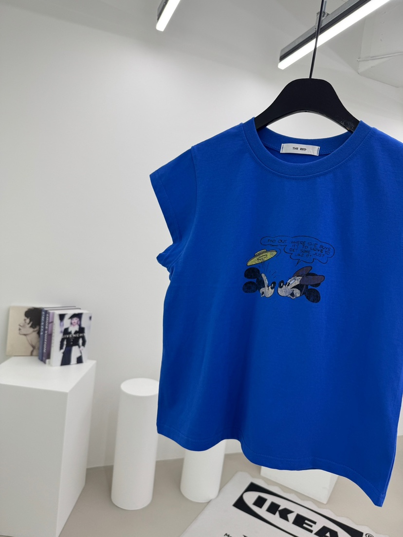 RED-A韓國代購女士新品熱賣26春夏職業推薦休閑時尚人氣T恤RED-AT恤圖色2