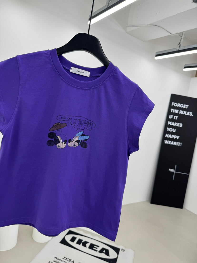 RED-A韓國代購女士新品熱賣26春夏職業推薦休閑時尚人氣T恤RED-AT恤圖色4