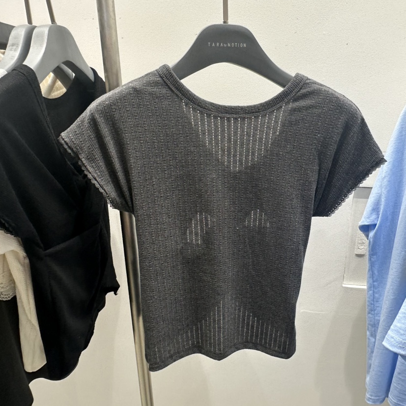 TARABY MOTION韓國代購女士新品推薦熱賣26春夏休閑時尚T恤TARABY MOTIONT恤圖色1灰色