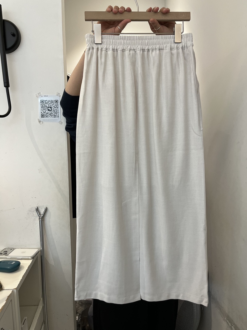 OUVIR韓國直郵實拍女士新款推薦時尚人氣熱賣長裙口袋亞麻O.V.R/OUVIR長裙