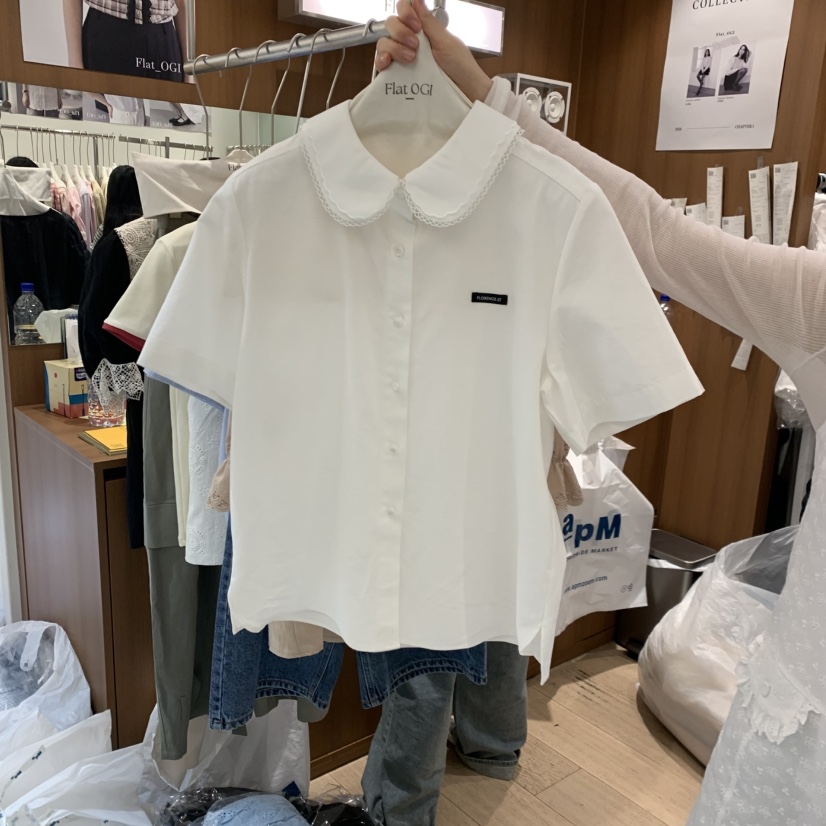 OGI東大門實拍女裝新款職業休閑推薦26春夏熱賣襯衫蕾絲衫FLat OGI襯衫/蕾絲衫圖色2