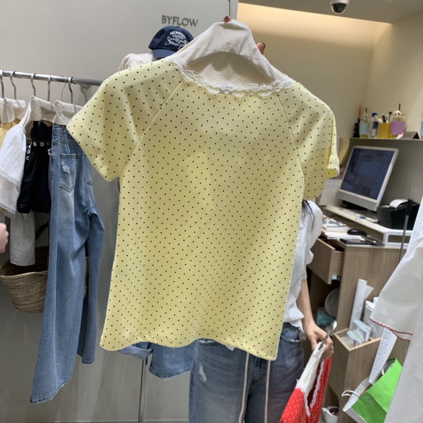 BY FLOW韓國代購女裝新品真品熱賣休閑推薦職業時尚26春夏T恤BY FLOWT恤