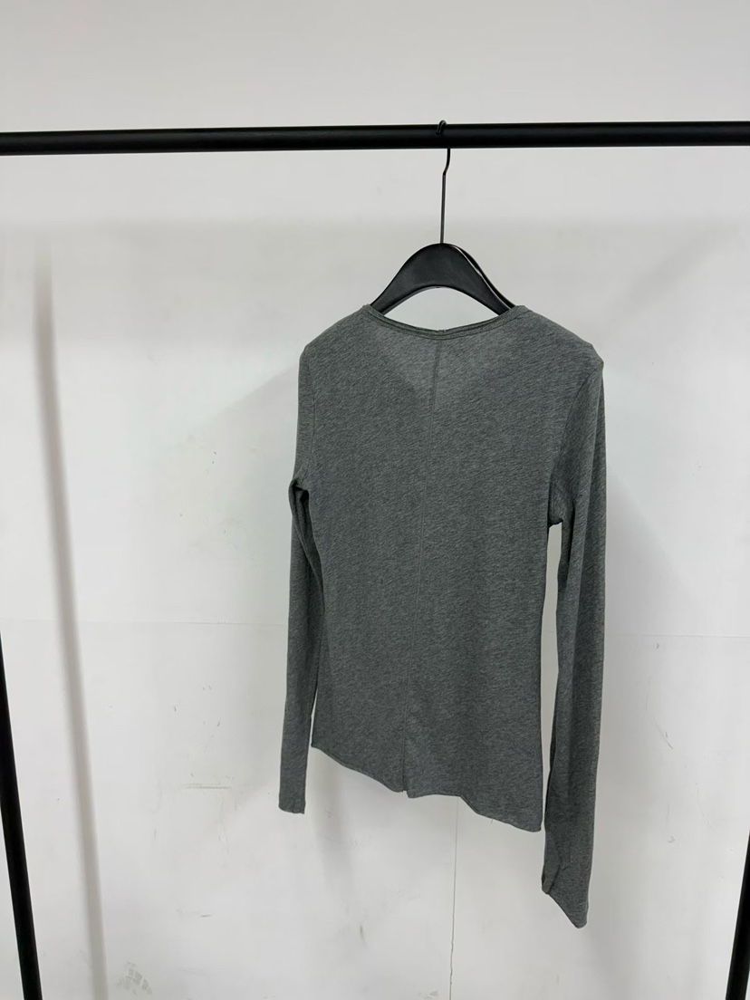 TUG東大門直郵女士新款26春夏熱賣休閑職業長袖T恤亞麻紐扣TUG長袖T恤