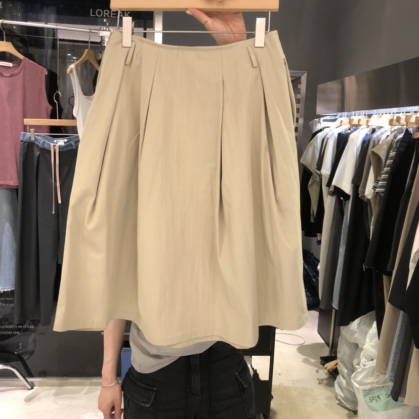 BANY ANCO東大門代購女裝新款時尚半身裙中短裙中長款褶皺BANY ANCO半身裙/中短裙