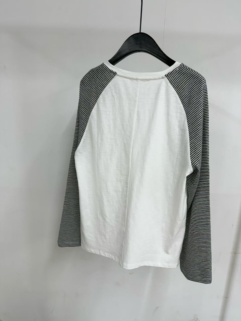 TUG東大門實拍女士新品人氣真品推薦職業26春夏長袖T恤條紋TUG長袖T恤