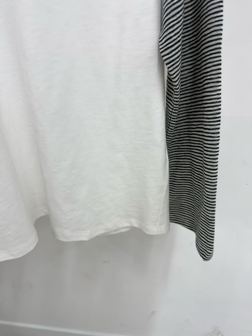 TUG東大門實拍女士新品人氣真品推薦職業26春夏長袖T恤條紋TUG長袖T恤