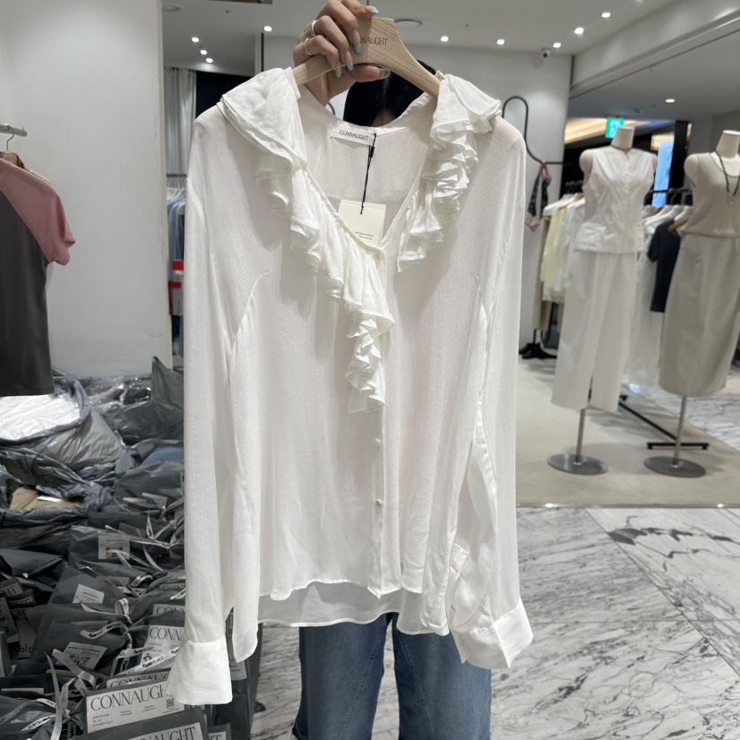 CONNAUGHT/DAILYJUD韓國直郵女士新款26春夏熱賣襯衫蕾絲衫CONNAUGHT/DAILYJUD襯衫/蕾絲衫圖色1